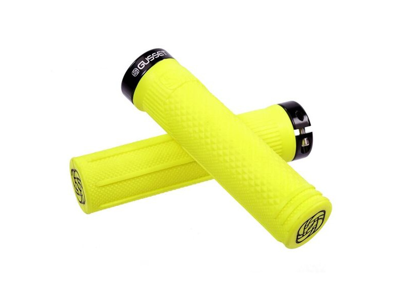 Gusset Grips S2 Lock on Grip Fluro Yellow click to zoom image