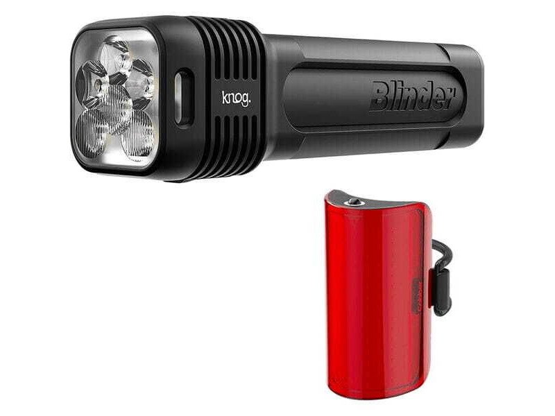 Knog Blinder Pro 1300 + Cobber Mid Rear - Light Set click to zoom image