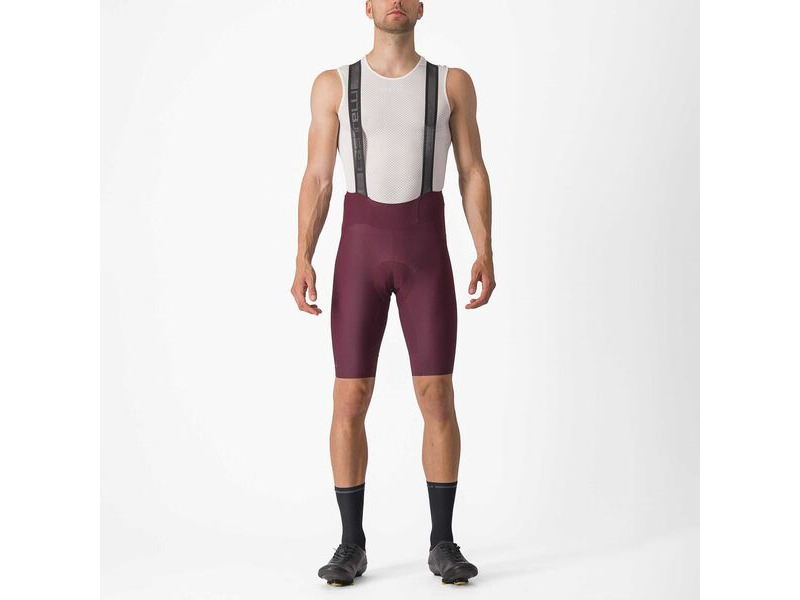 Castelli Espresso Bib Shorts Deep Bordeaux click to zoom image