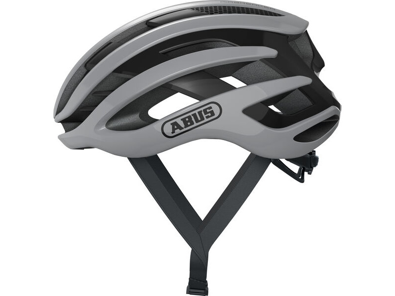 ABUS AirBreaker Road Elite Helmet in Race Grey (Made in Italy) click to zoom image