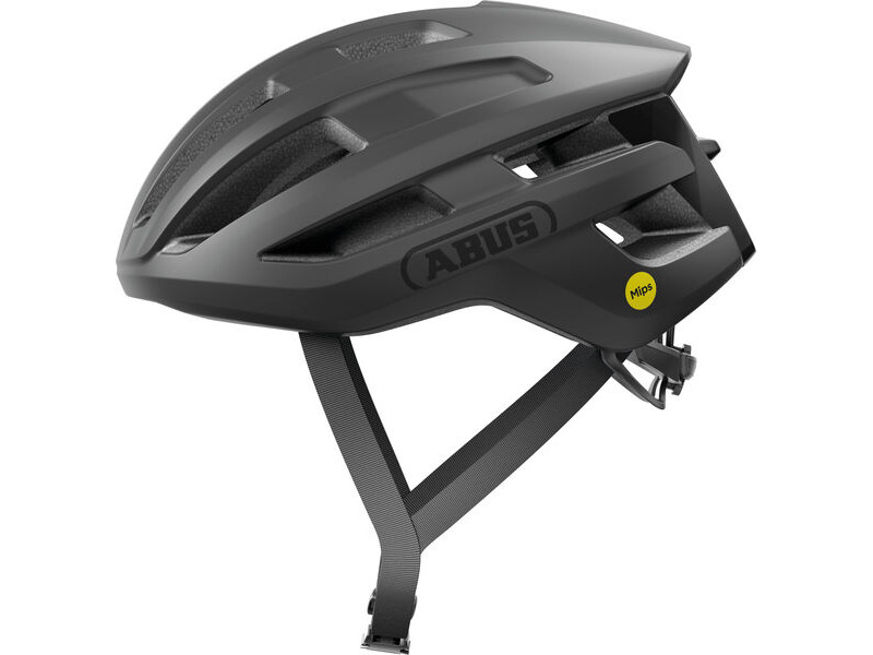 ABUS Powerdome MIPS Road Helmet in Velvet Black (Made in Italy) click to zoom image
