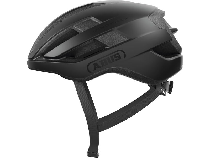 ABUS Wingback Road Helmet in Velvet Black (Made in Italy) click to zoom image