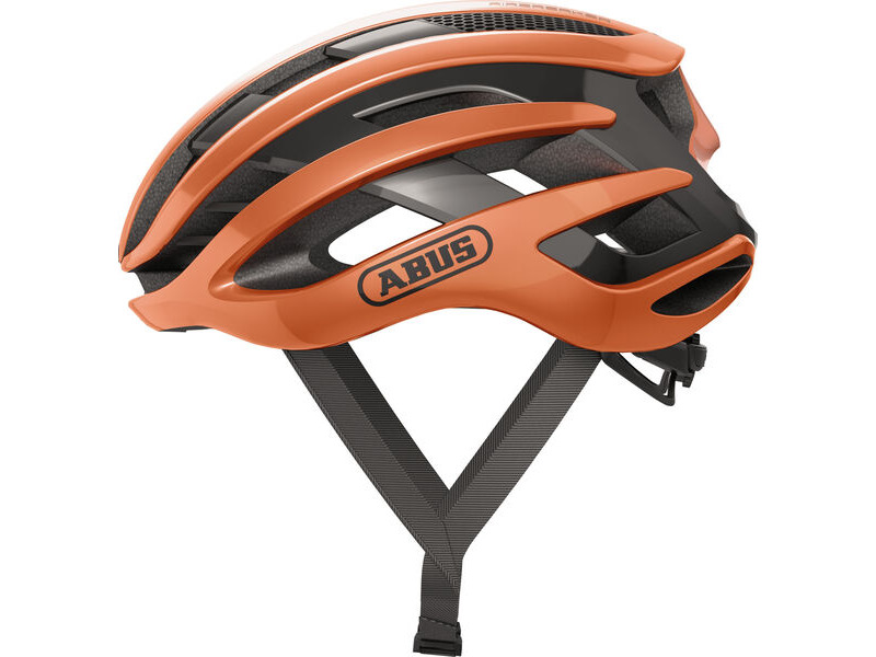 ABUS AirBreaker Road Elite Helmet in Goldfish Orange (Made in Italy) click to zoom image