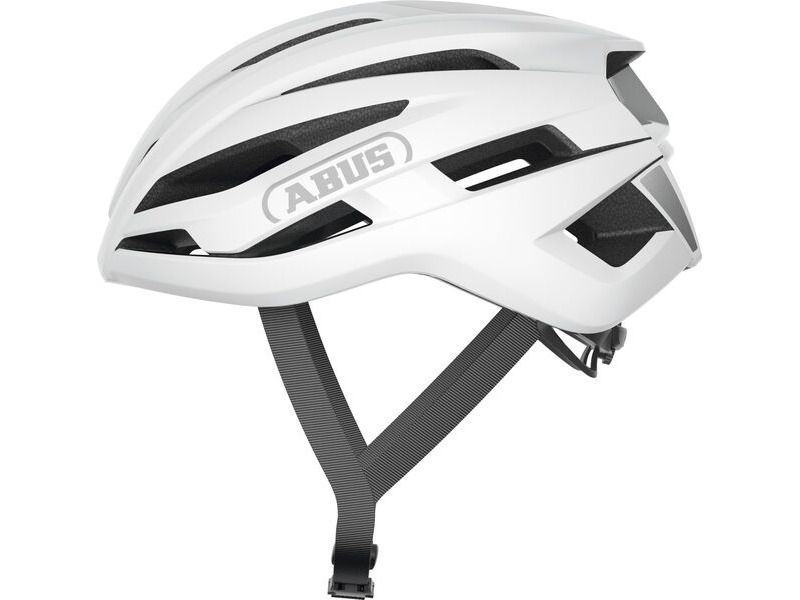 ABUS Stormchaser ACE Road Helmet in Polar White (Made in Italy) click to zoom image
