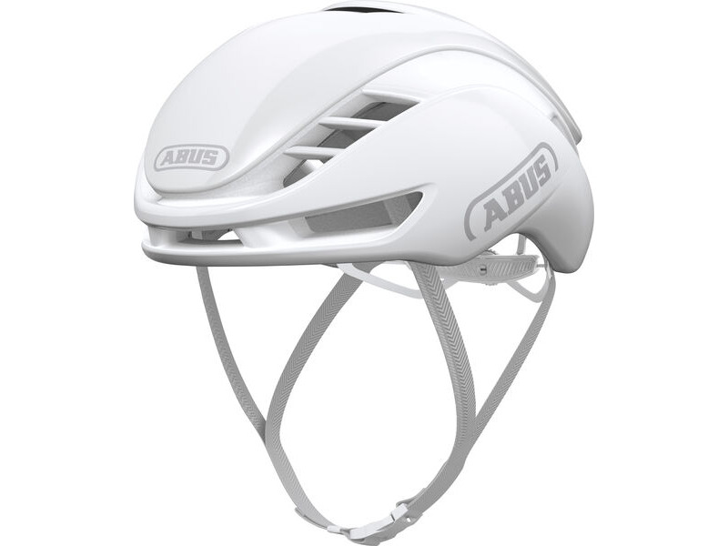 ABUS GameChanger 2.0 Road Aero Elite Helmet in Pure White (Made in Italy) click to zoom image