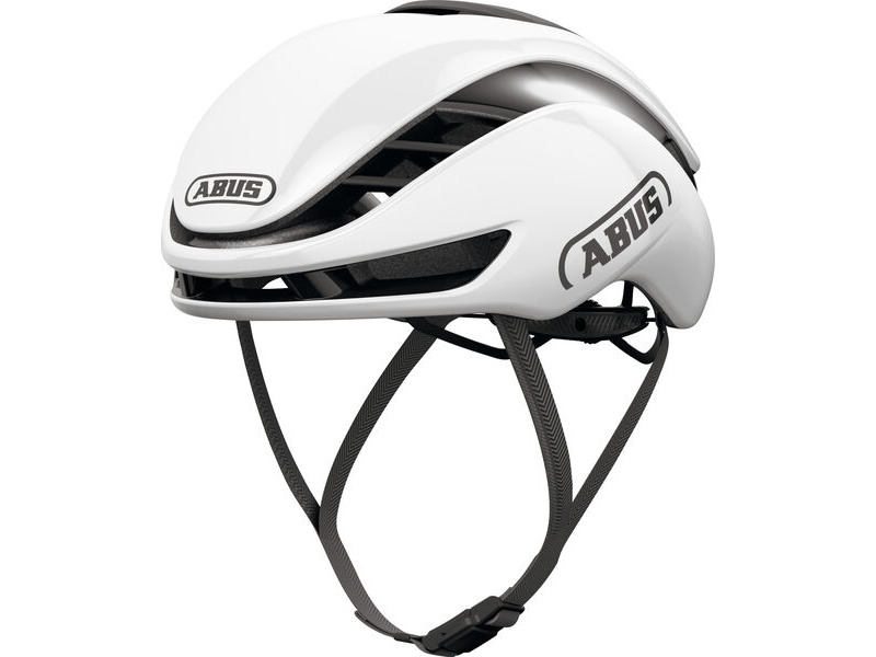 ABUS GameChanger 2.0 RF (Round Fit) Road Aero Elite Helmet in Shiny White - Unisize (Made in Italy) click to zoom image