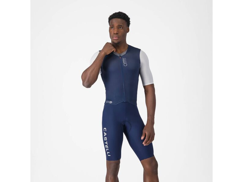 Castelli Saturday Morning Skin Suit Belgian Blue/White click to zoom image
