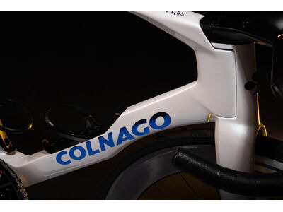 Colnago Y1RS Disc Carbon Aero Frameset White & Blue Decal click to zoom image