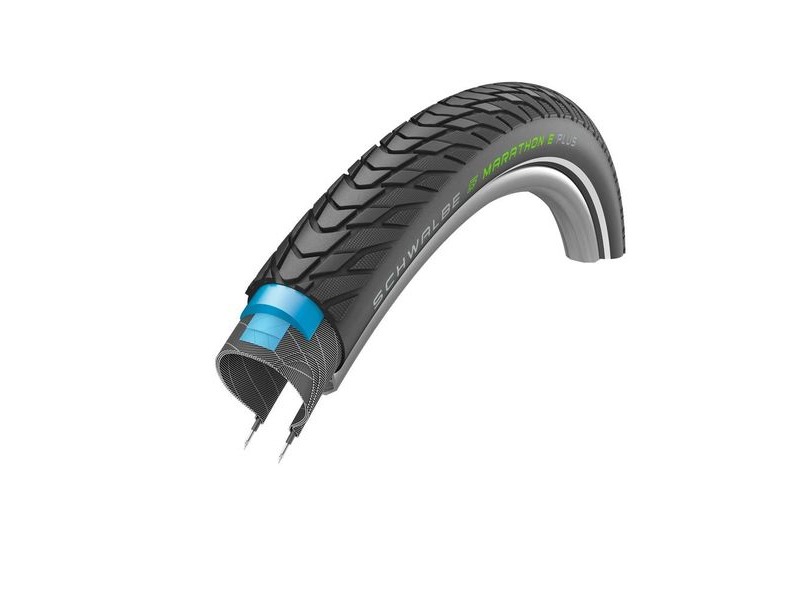 Schwalbe Marathon E-Plus Performance, Touring/street Smart DualGuard Anti-Puncture, TwinSkin 700x38 click to zoom image