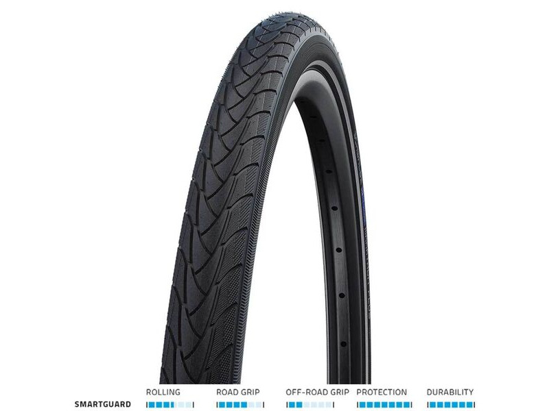 Schwalbe Marathon Plus Smartguard 700x25 Blk/Refl click to zoom image