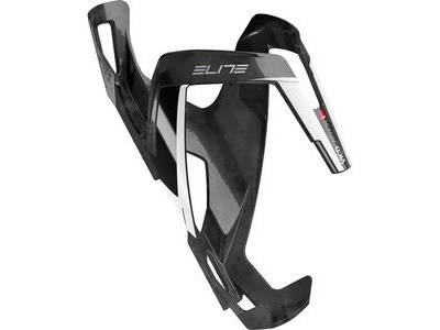 Elite Vico carbon bottle cage  Gloss Black / Gloss White  click to zoom image