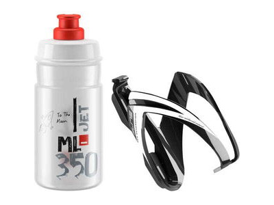 Elite Ceo Jet youth bottle kit includes cage and 66 mm, 350 ml bottle red