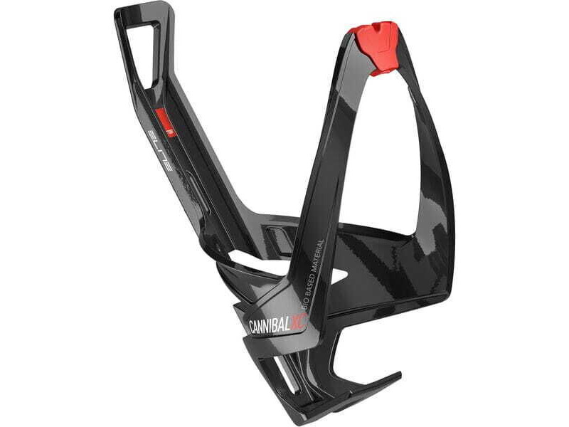 Elite Cannibal XC Bio bottle cage gloss black / red click to zoom image