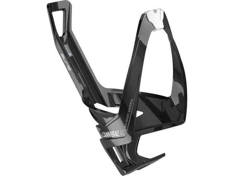 Elite Cannibal XC Bio bottle cage gloss black / white click to zoom image