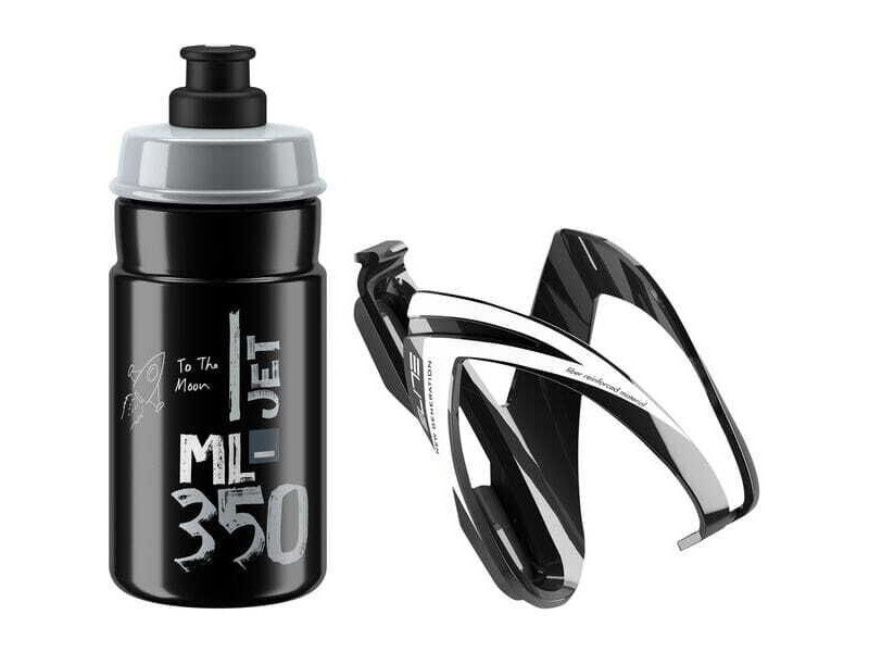 Elite Ceo Jet youth bottle kit includes cage and 66 mm, 350 ml bottle black click to zoom image