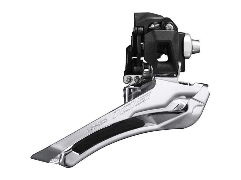 Shimano FD-R7100 105 12-speed toggle front derailleur, double braze-on, black click to zoom image