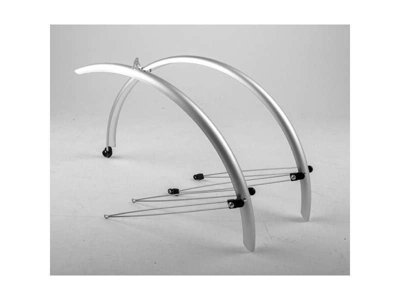 M Part Commute full length mudguards 700 x 46mm silver click to zoom image