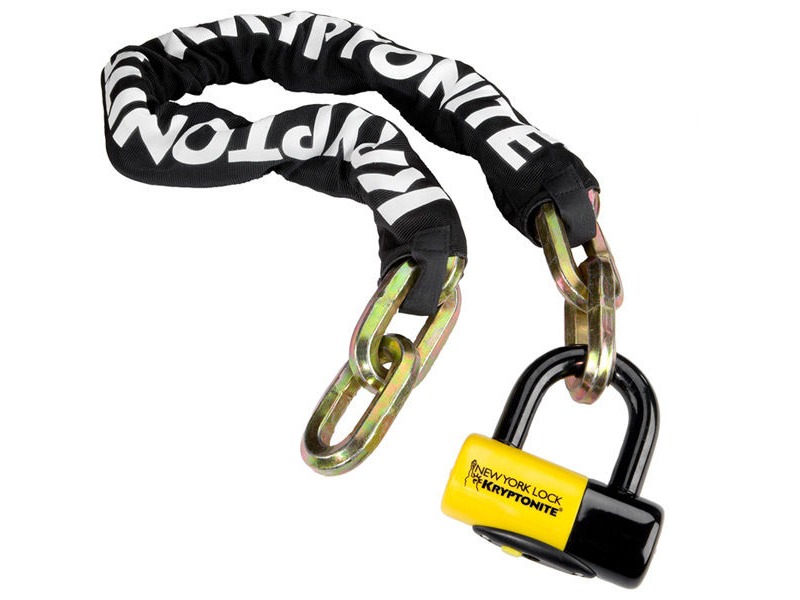 Kryptonite New York Fahgettaboudit chain and chain and NY disc lock 100 cm click to zoom image