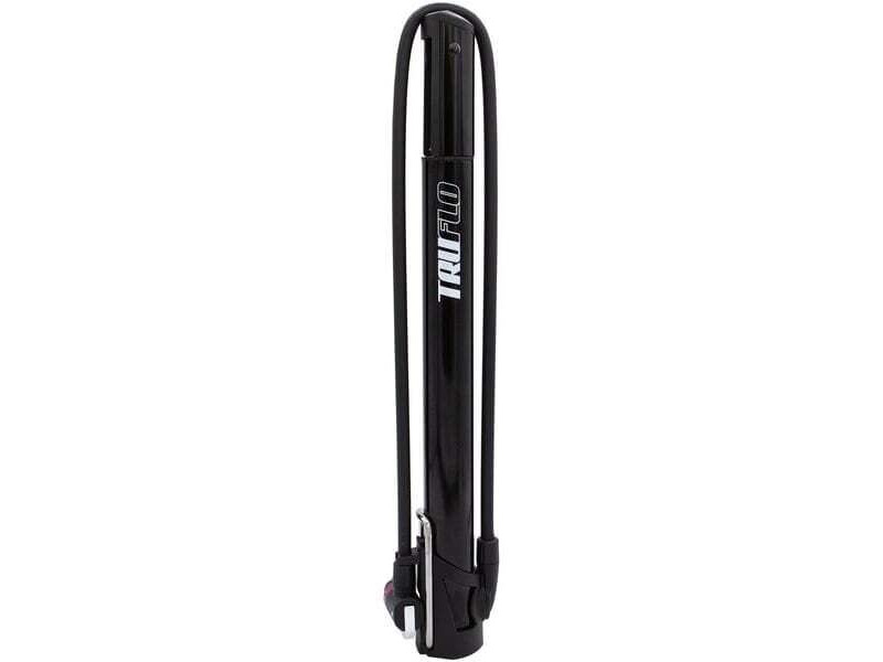 Truflo Air Flow MiniTrax CNC Mini Floor Pump with Extra-long hose, black click to zoom image