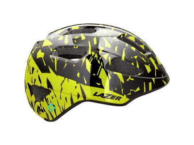 lazer NutZ KinetiCore Helmet, Black Flash Yellow, Uni-Youth