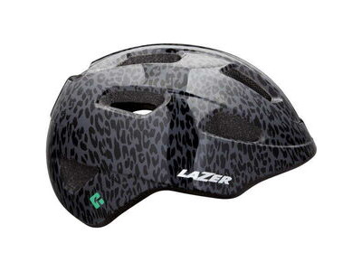 lazer NutZ KinetiCore Helmet, Black Leopard, Uni-Youth