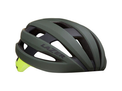 lazer Sphere MIPS Helmet, Dark Green/Flash Yellow