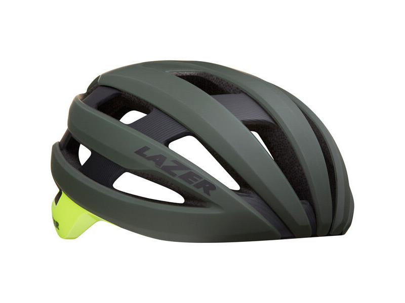 lazer Sphere MIPS Helmet, Dark Green/Flash Yellow click to zoom image