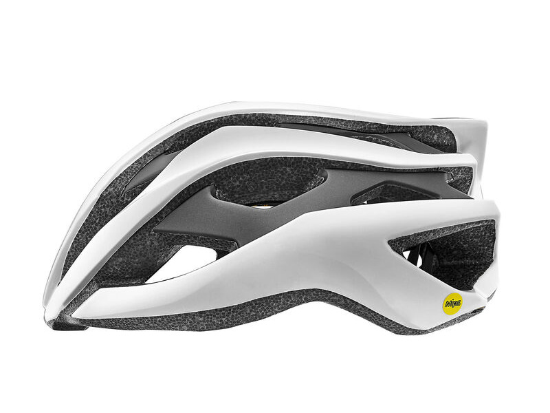 Giant Rev MIPS Road Helmet Gloss Metallic White / Matte Metallic Black click to zoom image