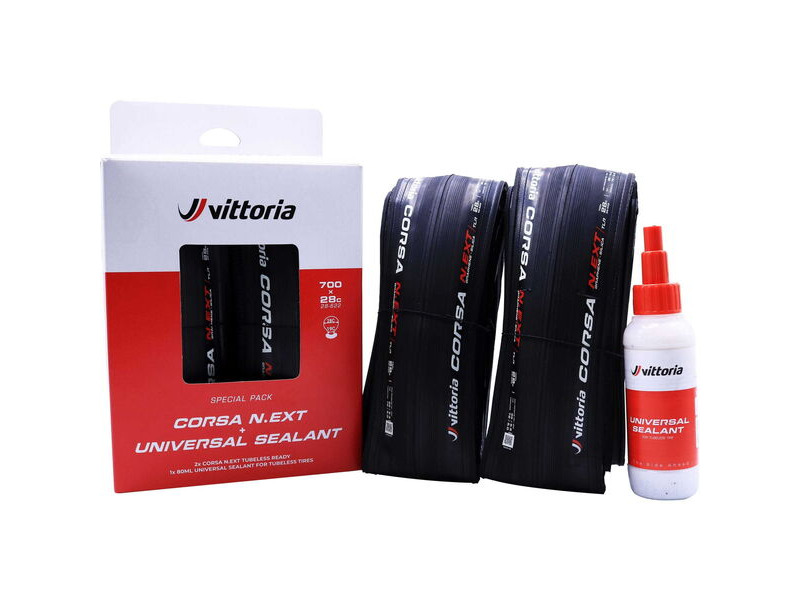Vittoria TYRE Vit Cor Next 700x28c TLR Twin Pack click to zoom image