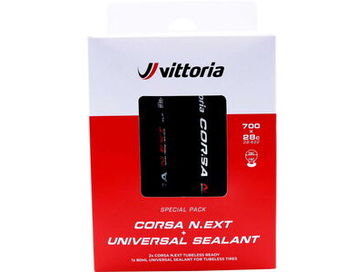 Vittoria TYRE Vit Cor Next 700x28c TLR Twin Pack click to zoom image