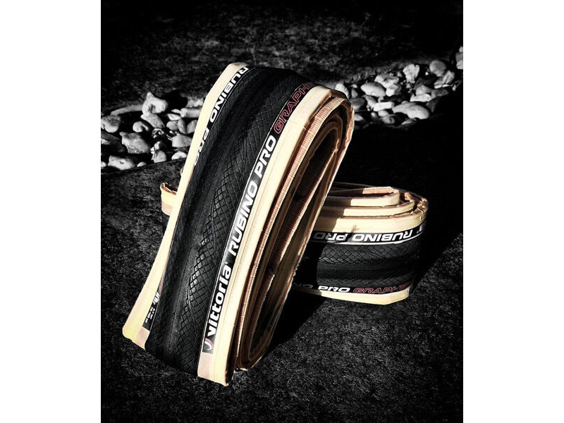 Vittoria Rubino Pro IV 700x25c Fold Black Tan G2.0 Clincher Tyre click to zoom image