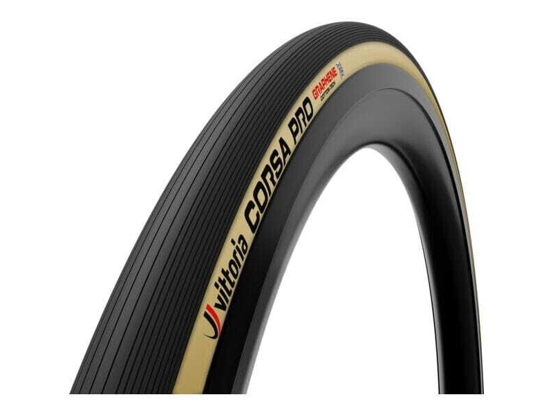 Vittoria Corsa Pro 30-28" Black Tan G2.0 Tubular Tyre click to zoom image