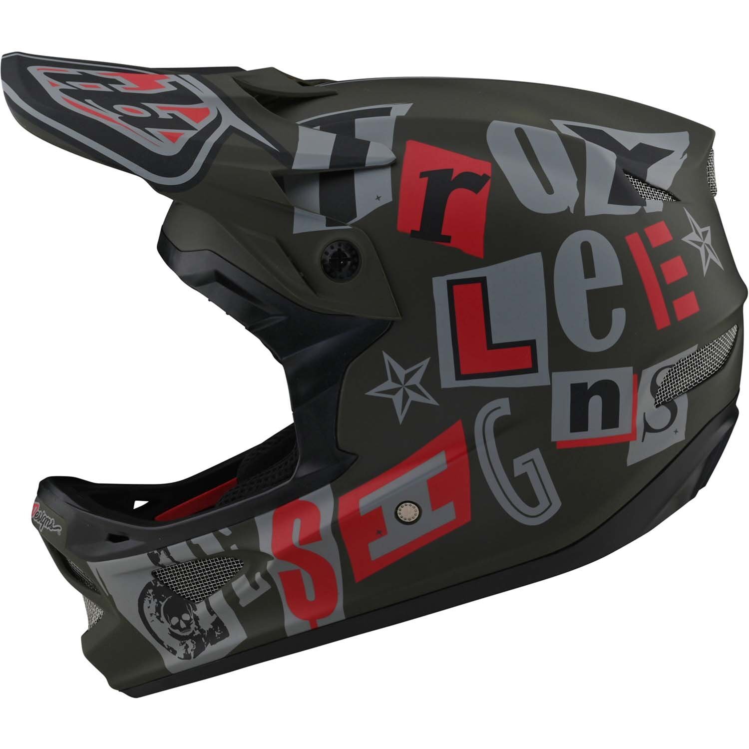 Troy Lee Designs D3 Fiberlite Helmet Olive 2021 £225.00 Clothing & Helmets Helmets