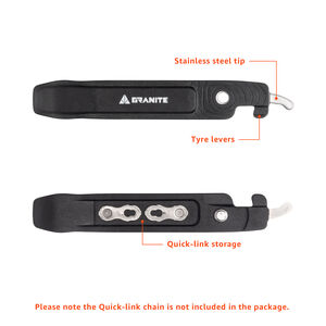 Granite TALON Tyre Lever with Stainless Chain Removing Tips click to zoom image