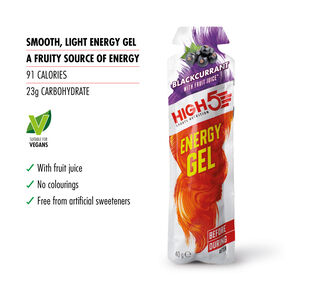 High5 High5 Energy Gel x20 40g Blackcurrant click to zoom image