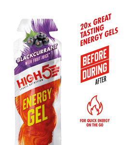 High5 High5 Energy Gel x20 40g Blackcurrant click to zoom image